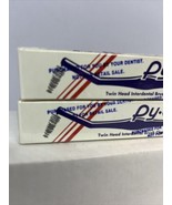 Pyco Twin Head Soft Bristle Interdental brush Lot of 2 Vintage Sealed NIB - $18.69