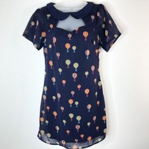 Sugarhill Boutique Womens Dress Size 10 Navy Blue Up and Away Hot Air Balloons - £23.30 GBP