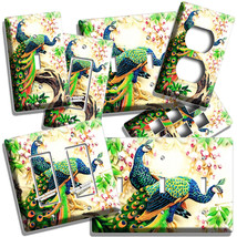 Peacocks Love Birds Flowers Tree Light Switch Outlet Wall Plates Room Home Decor - £15.14 GBP+
