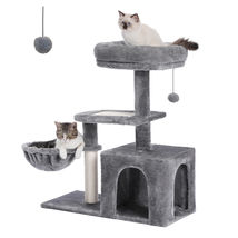 Pawz Road Cat Tree 31.5&quot; Cat Tower for Indoor Cats, Cat Scratching Post - Gray - £42.36 GBP