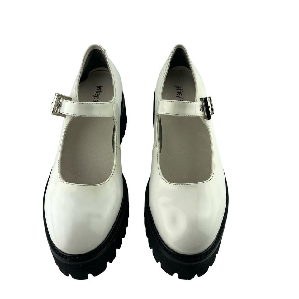 Jeffrey Campbell Shoes White Mary Jane Chunky Lugged Platform Womens Size 7 Item image 4