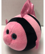 TY Beanie Baby Ballz GILLY the Pink &amp; Black Fish - $94.08 MXN