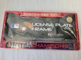 Boston Red Sox 2018 World Series Champions Red Chrome License Plate Frame New. - £14.50 GBP