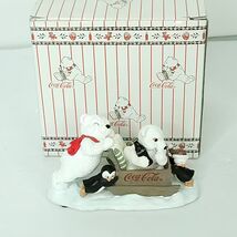 Coca Cola Polar Bear Cubs Collection On your Mark Get Set Go NEW Figurine - $35.45 CAD