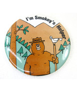 I&#39;m Smokey&#39;s Helper 3&quot; Pin Button Smokey the Bear Official Forest Service - £7.72 GBP