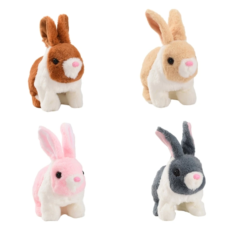 Y1UB Electronic Pet Plush Rabbit Toy Baby Learn to Crawl Cuddle Interact... - $13.26