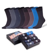 Men’s Bamboo Dress Socks 8 Pairs – Soft, Odor-Free, Eco-Friendly, Size 8... - $38.30 CAD