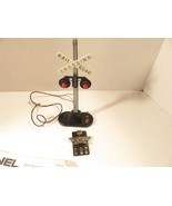 LIONEL TRAINS POST-WAR 154 HIGHWAY FLASHER SIGNAL WORKS GOOD -W/PLATE- E... - $23.27