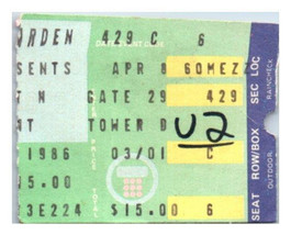 Aerosmith Concerto Ticket Stub Aprile 8 1986 Madison Quadrato Giardino N... - $39.59