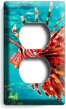 Tropical Sea Exotic Aquarium Lion Fish Outlet Wall Plate Lionfish Room Art Decor - £8.12 GBP