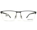 Alberto Romani Eyeglasses Frames AR 8004 GM Gunmetal Black Gray Square 5... - $65.23