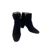 Louise et Cie Boots Women 8M Babette Shoes Black Suede Block Heel Buckle... - $38.67 CAD