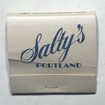Salty’s Seafood Portland Oregon Restaurant Match Book Matchbox Cover - £2.33 GBP