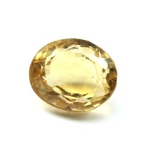 Certificado 7.46Ct Natural Citrino Amarillo (Sunella) Ovalado Facetado Gema - £17.08 GBP