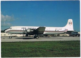 Postcard Airplane Douglas DC-6B AERO Venezuela - £3.94 GBP