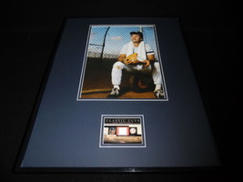 Don Mattingly 16x20 Framed Game Used Jersey &amp; Photo Display Yankees - $79.19