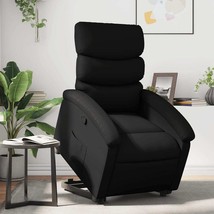 vidaXL Stand up Recliner Chair Black Faux Leather - £314.66 GBP