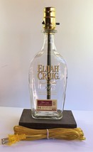 Elijah Craig Kentucky Bourbon Bottle Bar TABLE LAMP Lounge Light with Wood Base - £41.60 GBP