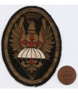 Vintage Spanish Army Airborne Paratrooper Plastic On Felt Shoulder Patch  - $8.00