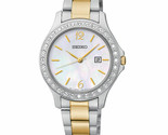 New* Seiko Women&#39;s SXDF95 Mother of Pearl Dial Two tone Bracelet Crystal... - £76.10 GBP