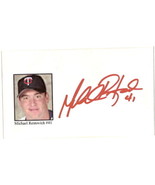 Michael Restovich Autographed 3x5 Index Card Baseball Signed - $13.67 CAD