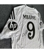 Mbappe SIGNED Real Madrid Home White Signature Shirt/Jersey+FREE REAL BA... - £86.51 GBP