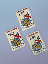 Walt Disney World 25th Anniversary Buttons 1987 1994 Set - $3.99
