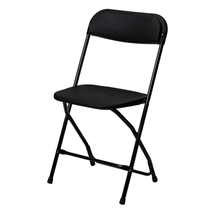 Commerical Seating Products Poly Black Folding Chairs for Events - $1,075.24 MXN