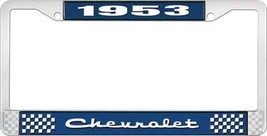 1953 Chevy Chevrolet GM Licensed Front Rear Chrome License Plate Holder Frame - £1,573.43 GBP