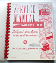 Seeburg Model 1000 Background Music Jukebox Operation Service Repair Manual - £45.30 GBP