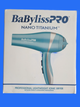 BaBylissPRO Nano Titanium Hair Dryer Blue 2000W Compact 6 Heat &amp; Speed S... - $74.95