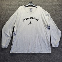 VTG Air Jordan Jumpman Shirt Men 3XL  Gray  Crew Neck Flight Logo Michael - £38.51 GBP