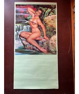 Vintage Mexican Wall Calendar Sexy Brunette Woman Girl From 1960´s - €32,47 EUR