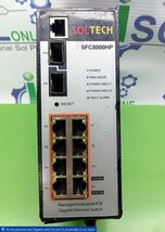 Soltech SFC8000HP S-Ring Managed Industrial POE Gigabit Ethernet Switch 2.5GB - £692.56 GBP