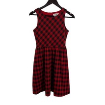 Rare Editions Red Plaid Girls Sleeveless Dress 16 New - $23.14