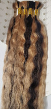 100% human hair French refined super bulk tangle-free; wet &amp; wavy; mixed... - $34.64+