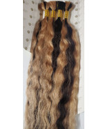 100% human hair French refined super bulk tangle-free; wet &amp; wavy; mixed... - £27.37 GBP+