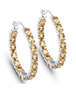 4.80 Carat Genuine Citrine .925 Sterling Silver Earrings Jewelry Gift Fo... - $93.06