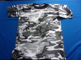 Tee Swing White City Camo Urban White T Shirt Snow Arctic Medium - $16.19