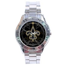 New Orleans Saints NFL Stainless Steel Analogue Men’s Watch Gift - £23.98 GBP