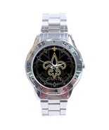 New Orleans Saints NFL Stainless Steel Analogue Men’s Watch Gift - £23.59 GBP