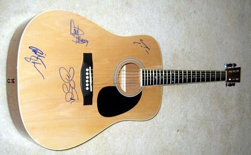 BON JOVI  signed  AUTOGRAPHED  acoustic GUITAR - $699.99