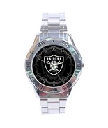 Oakland Raiders NFL Stainless Steel Analogue Men’s Watch Gift - £23.59 GBP