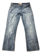 Buckle BKE Jeans Womens Size 32 Blue Kate Stretch Bootcut Wide Leg Distressed - £27.09 GBP