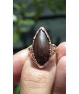 Electroformed copper koroit boulder opal ring - €65,00 EUR