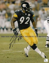 James Harrison Autographed Auto 8x10 Rp Photo Pittsburgh Steelers - £10.97 GBP