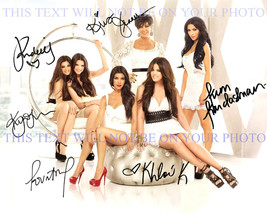 Kardashians Kim Khloe K Kardashian Kris Kendall And Kylie Jenner Autographed - £14.92 GBP