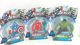 Disney Marvel Avengers Captain America Hulk Iron Man Action Figure Lot of 3 New - $24.95