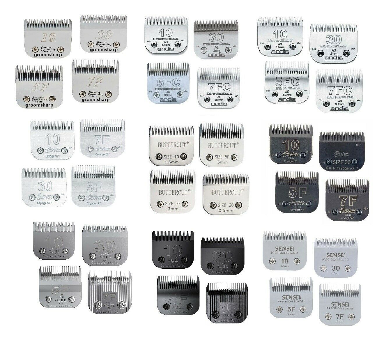 Clipper Blade Sets Stylist Barber Groomer A5 Compatible Kits Wholesale for Pros