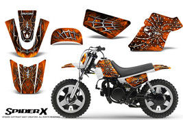 YAMAHA PW50 CREATORX GRAPHICS KIT DECALS SPIDERX ORANGE - $108.85